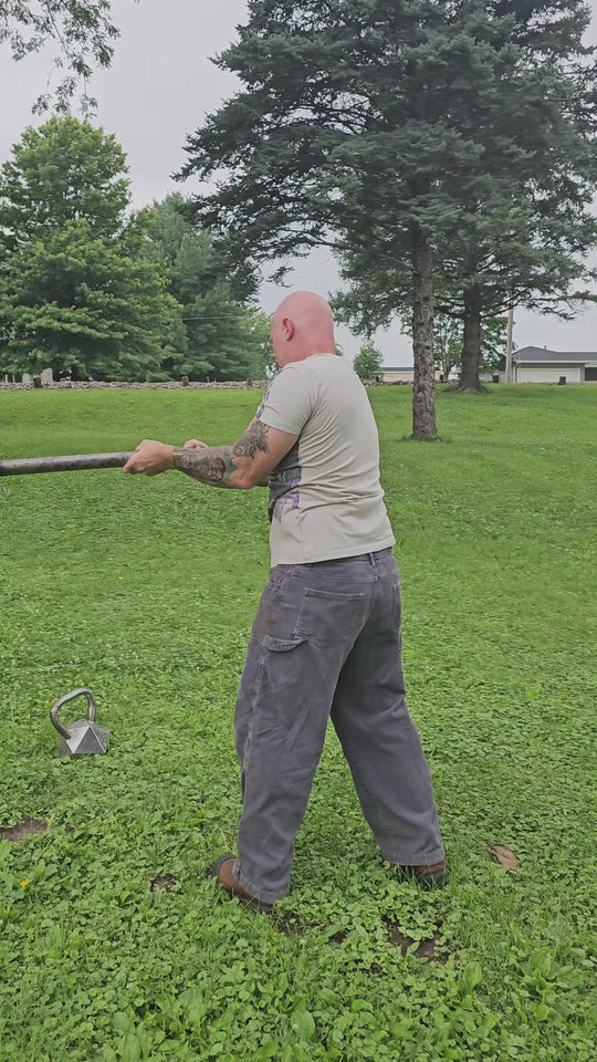 One of a kind 12" D20 Flame Graffiti Mace