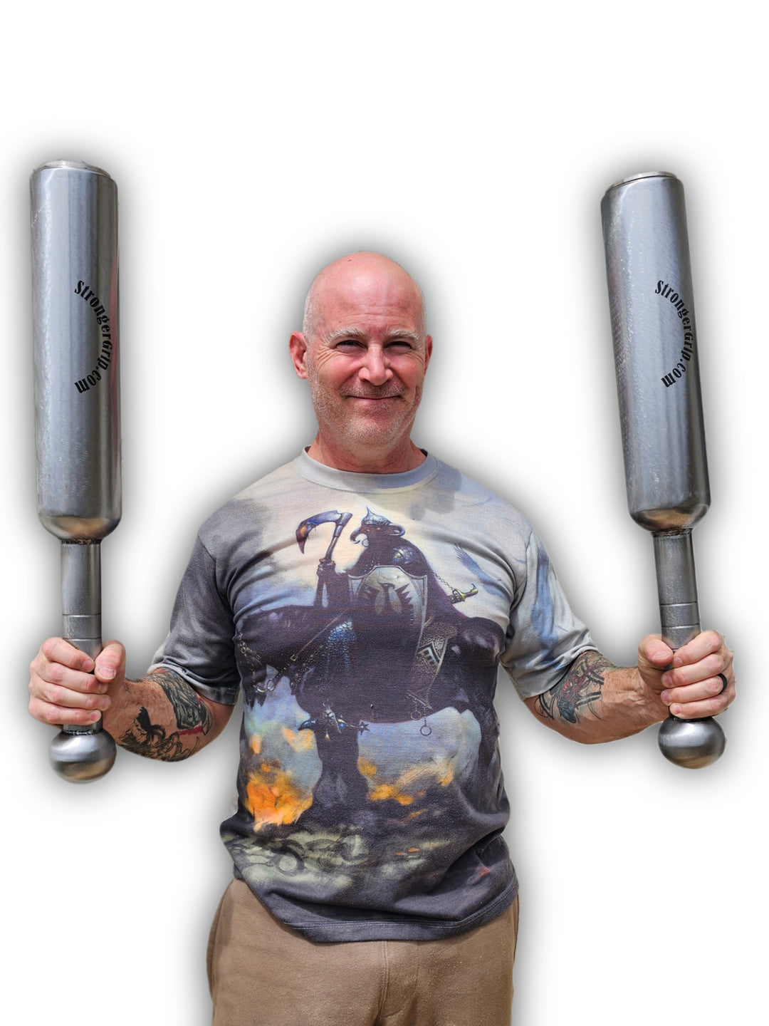 Thick Handled Barrel Club Pair