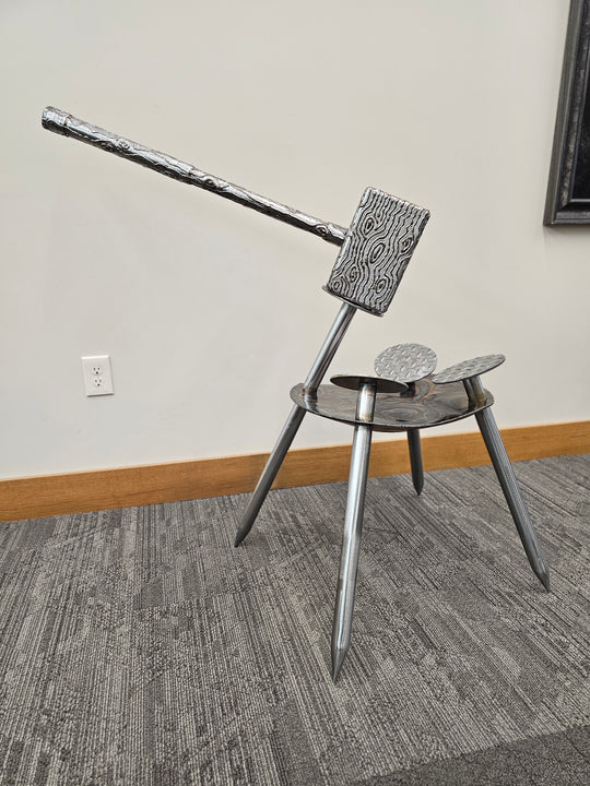 Metal Health Giant Hammer Giant Nail table Art