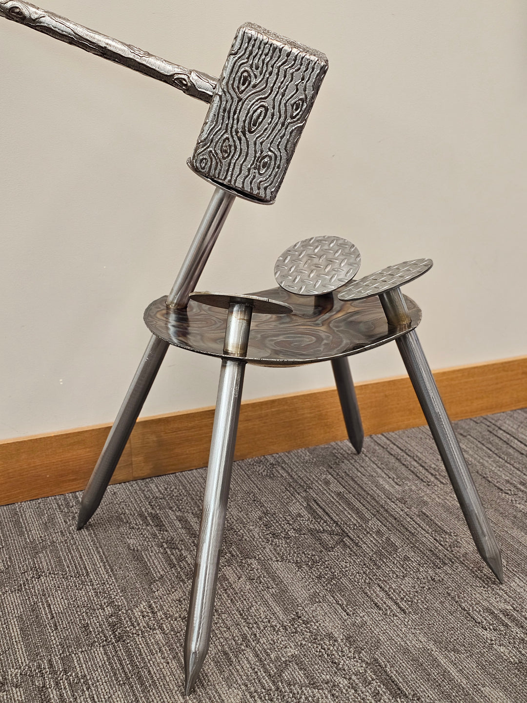 Metal Health Giant Hammer Giant Nail table Art