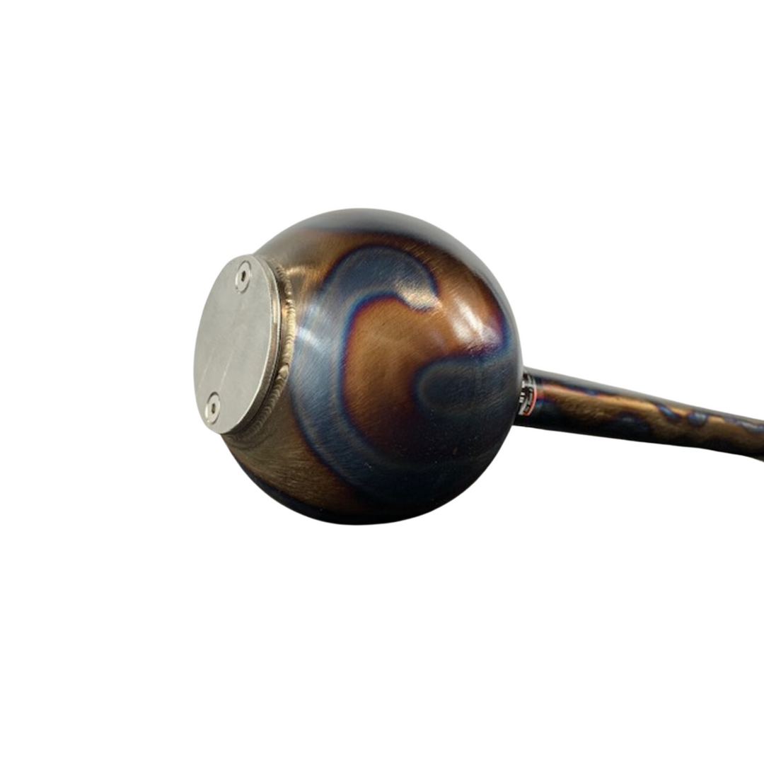 Stronger Grip - Majestic Mace with 6" Loadable Globe Flame Color Finish