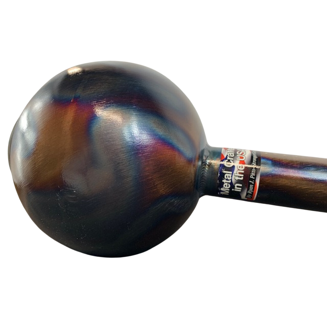 Stronger Grip - Majestic Mace with 6" Loadable Globe Flame Color Finish