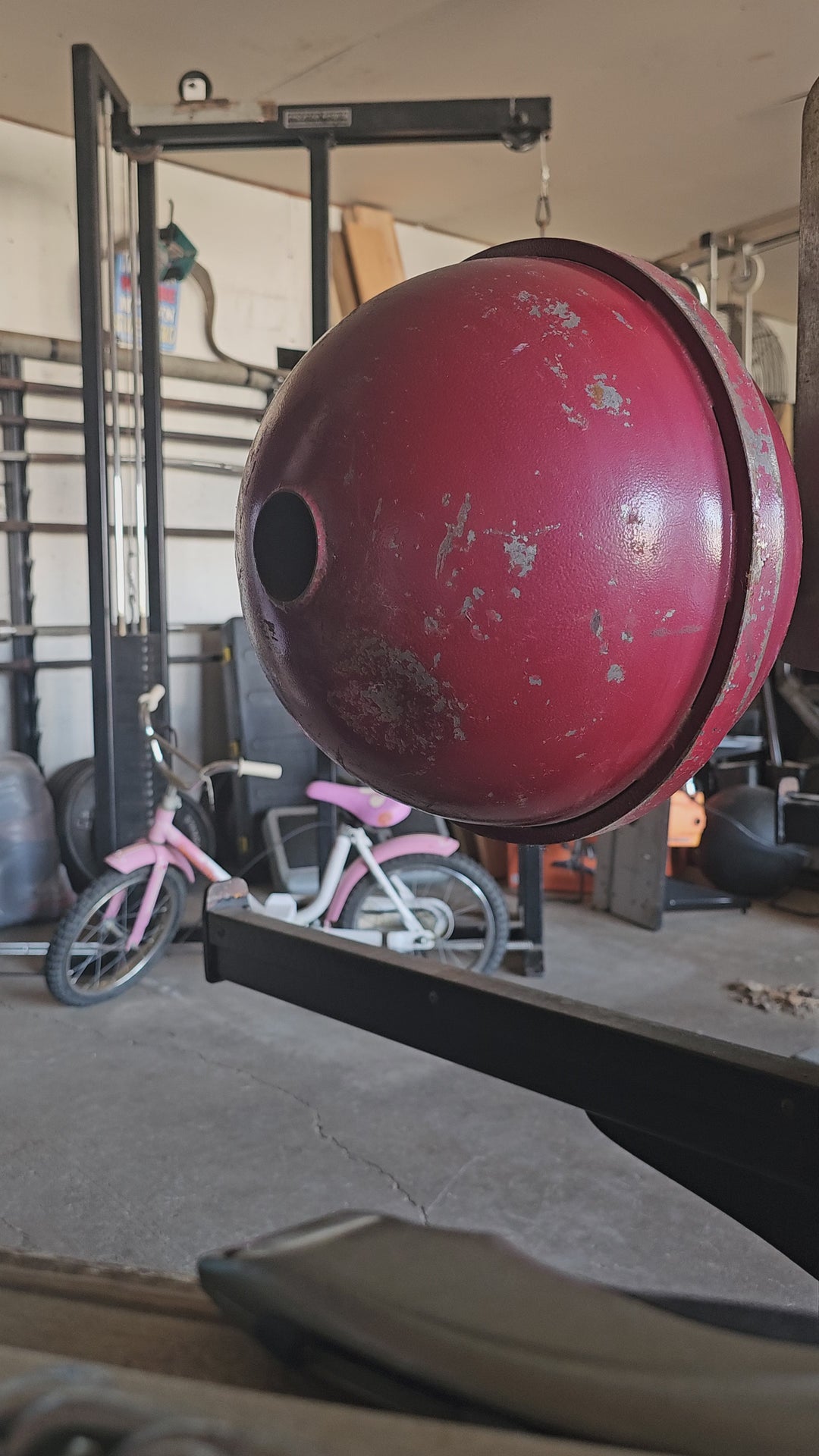 Vintage 12" Globe Barbell "plates"