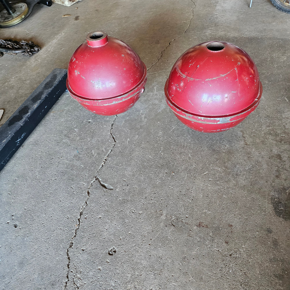 Vintage 12" Globe Barbell "plates"