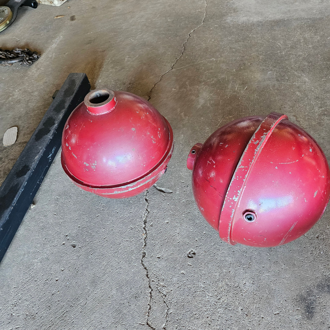 Vintage 12" Globe Barbell "plates"
